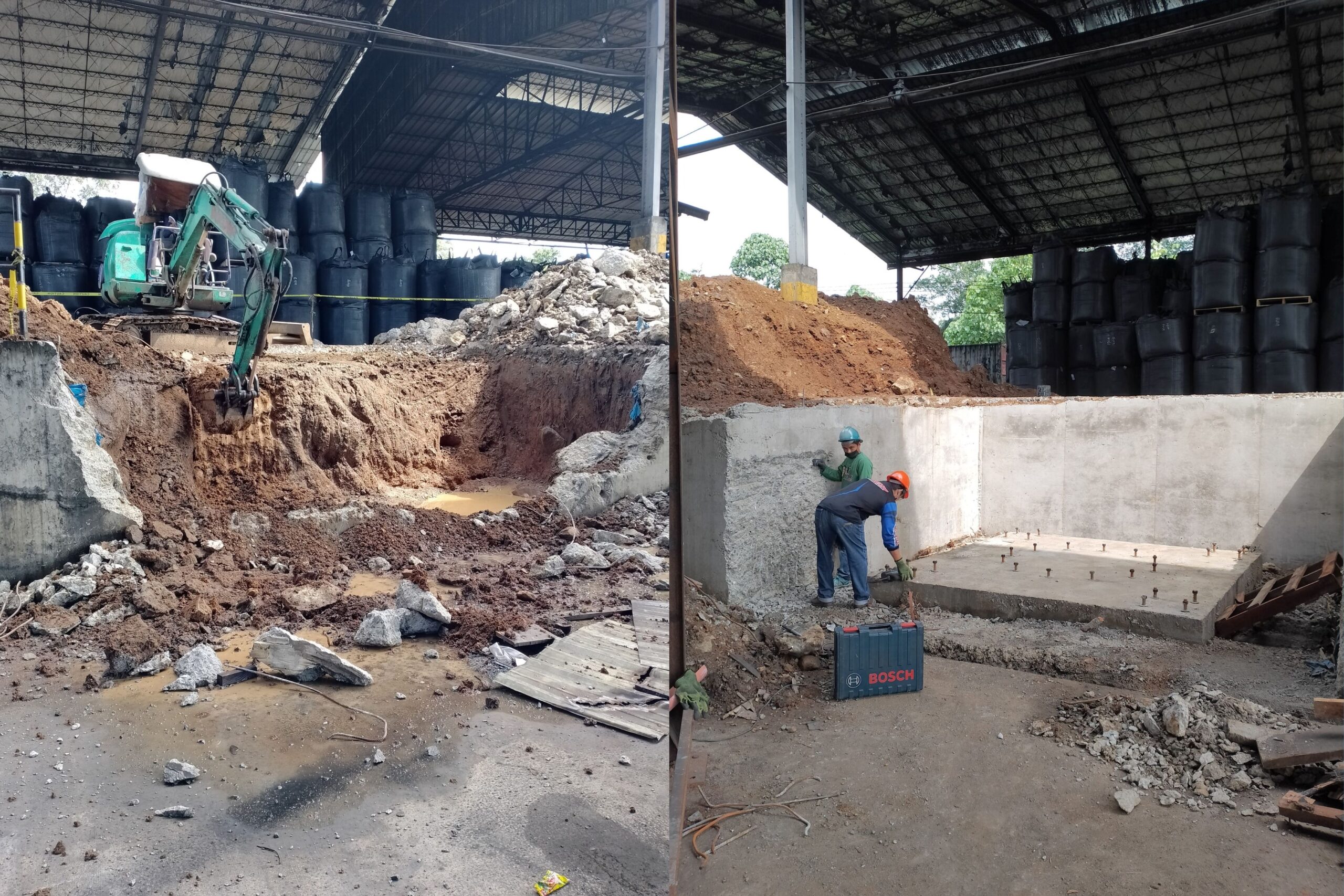 Rotary Kiln Chimney Base Construction